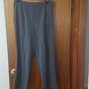 Gray elastic waistband pull on slacks